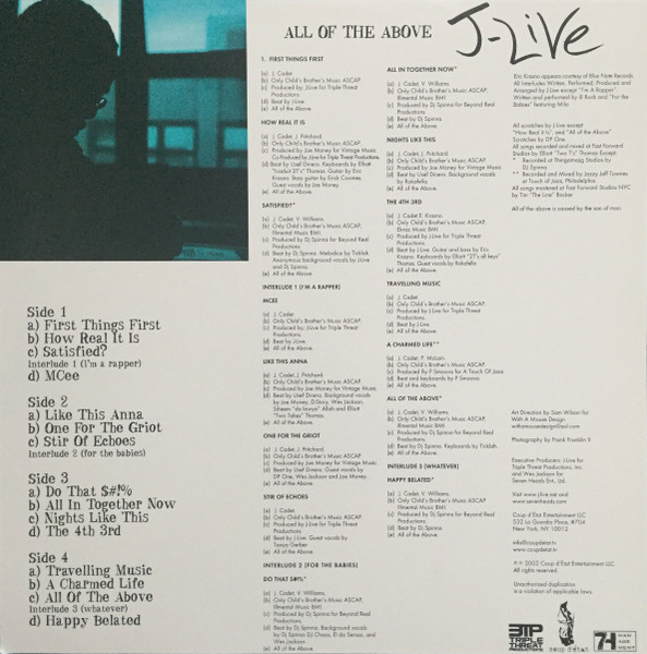 J-Live - All Of The Above | Coup d'État (CDE 0001) - 3 J-Live - All Of The Above | Coup d'État (CDE 0001) - 3
