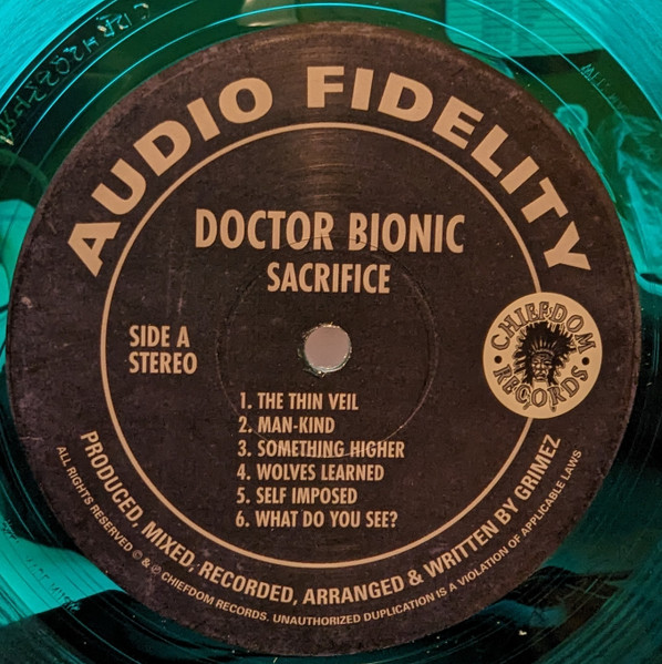 Doctor Bionic - Sacrifice | Chiefdom Records (CDR 42022) - 3 Doctor Bionic - Sacrifice | Chiefdom Records (CDR 42022) - 3