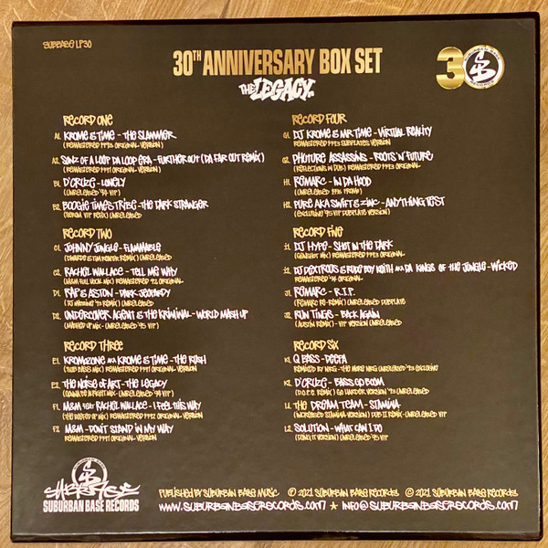 Various - Suburban Base 30th Anniversary - The Legacy | Suburban Base Records (SUBBASELP30) - 2