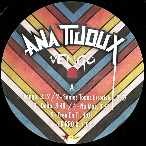 Ana Tijoux - Vengo | Nacional Records (7 41360 83757 7) - 3