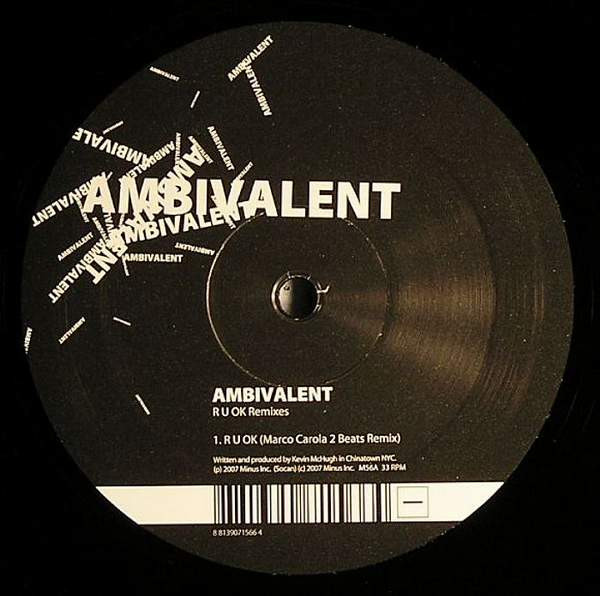 Ambivalent - R U OK Remixes | M_nus (MINUS 56 LP)