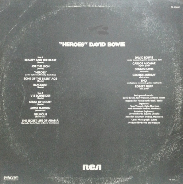 David Bowie - "Heroes" | RCA Victor (PL 13857) - 2