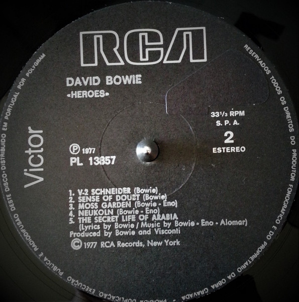 David Bowie - "Heroes" | RCA Victor (PL 13857) - 4