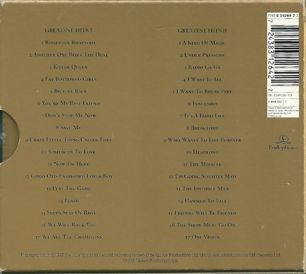 Queen - Greatest Hits I & II | Parlophone (7243 8 31264 2 2) - 2 Queen - Greatest Hits I & II | Parlophone (7243 8 31264 2 2) - 2