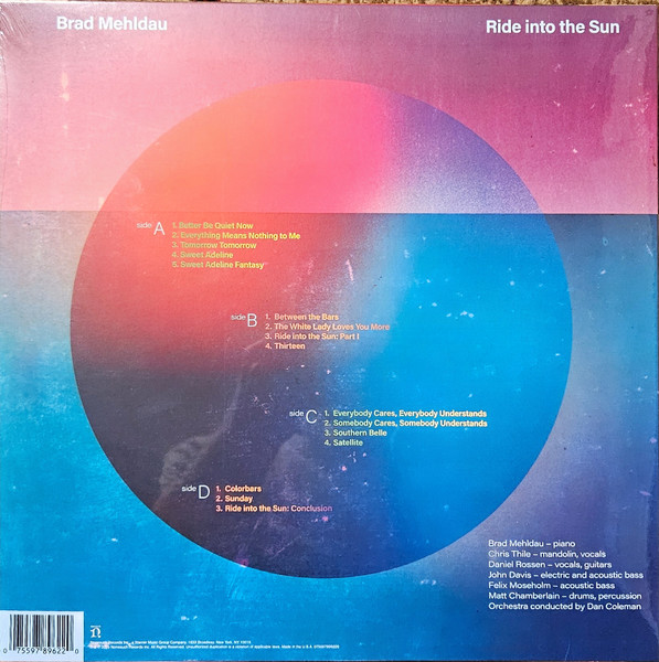 Brad Mehldau - Ride Into The Sun | Nonesuch (075597896220) - main Brad Mehldau - Ride Into The Sun | Nonesuch (075597896220) - main