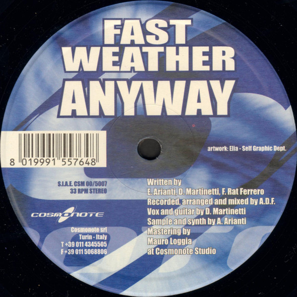 Fast Weather - Anyway | Cosmonote Blue (CSM 00/5007) - 3 Fast Weather - Anyway | Cosmonote Blue (CSM 00/5007) - 3