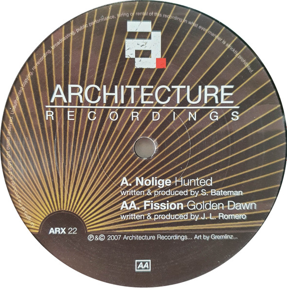 Nolige / Fission - Hunted / Golden Dawn | Architecture (ARX 22) - main Nolige / Fission - Hunted / Golden Dawn | Architecture (ARX 22) - main