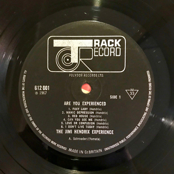 The Jimi Hendrix Experience - Are You Experienced | Track Record (612 001) - 2 The Jimi Hendrix Experience - Are You Experienced | Track Record (612 001) - 2