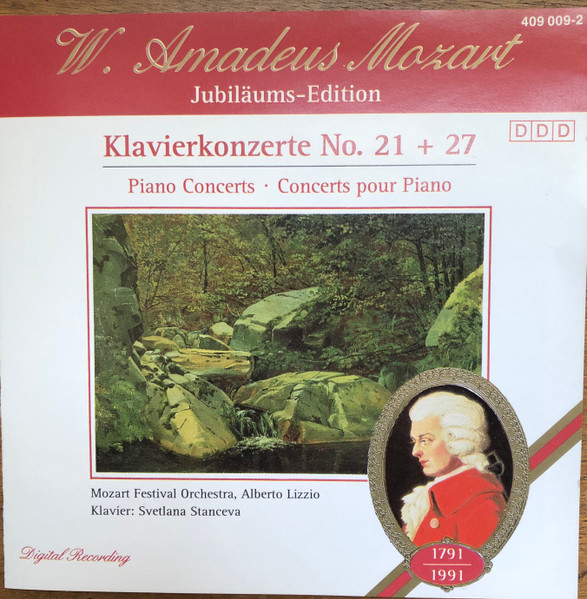 Wolfgang Amadeus Mozart - Mozart Festival Orchestra , Alberto Lizzio , Svetlana Stanceva - Klavierkonzerte No. 21 + 27 | Interphon Classics (409 009-2) - main