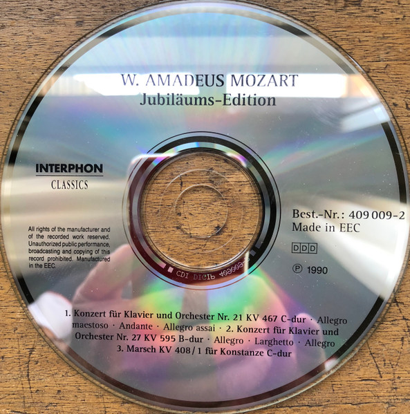 Wolfgang Amadeus Mozart - Mozart Festival Orchestra , Alberto Lizzio , Svetlana Stanceva - Klavierkonzerte No. 21 + 27 | Interphon Classics (409 009-2) - 3