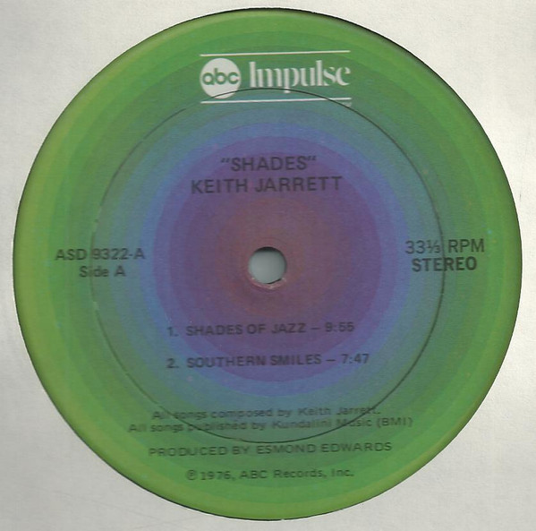 Keith Jarrett - Shades | ABC Impulse! (ASD-9322) - 3 Keith Jarrett - Shades | ABC Impulse! (ASD-9322) - 3