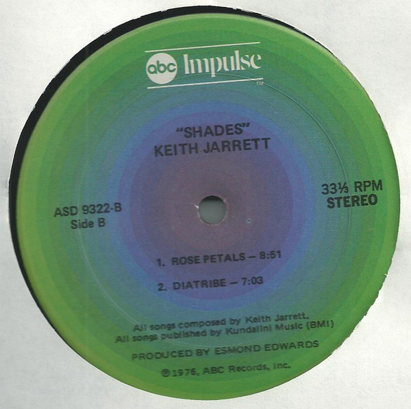Keith Jarrett - Shades | ABC Impulse! (ASD-9322) - 4 Keith Jarrett - Shades | ABC Impulse! (ASD-9322) - 4