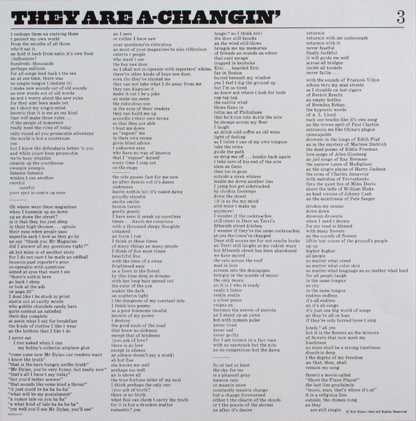 Bob Dylan - The Times They Are A-Changin' [Vinyl] | Columbia (CL 2105) - 4