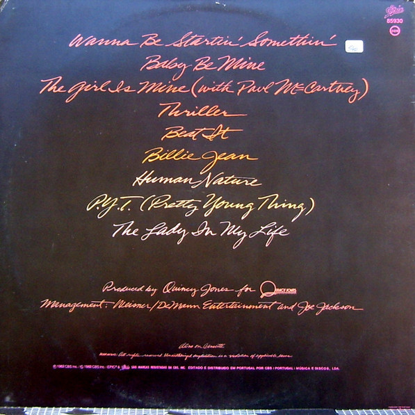 Michael Jackson - Thriller | Epic (85930) - 2