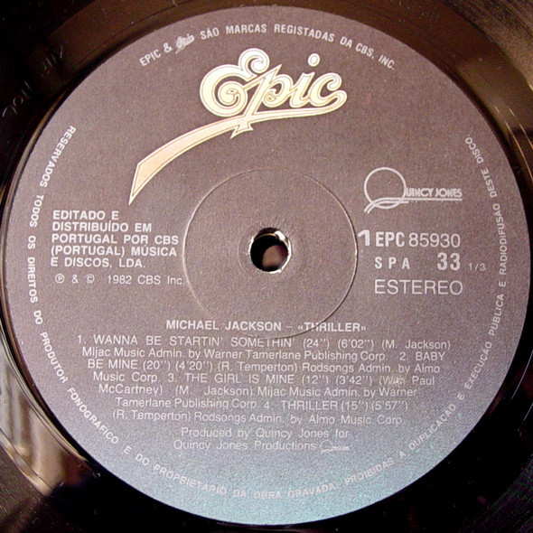 Michael Jackson - Thriller | Epic (85930) - 3