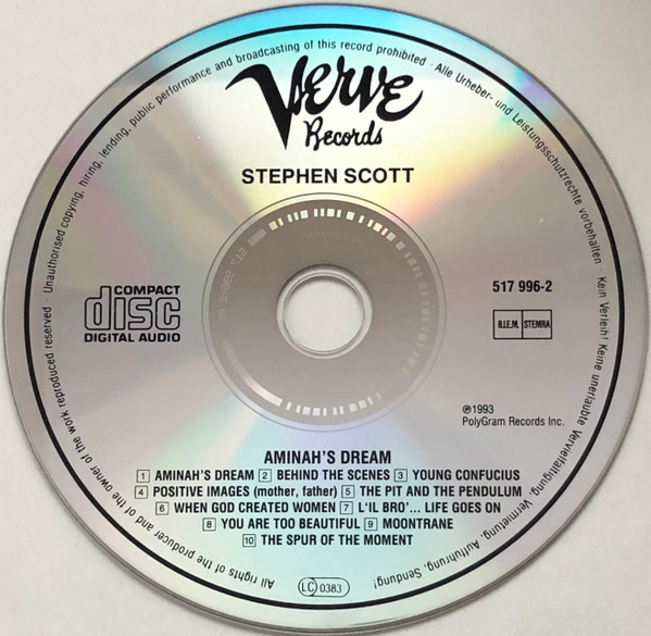 Stephen Scott - Aminah's Dream | Verve Records (517 996-2) - 3