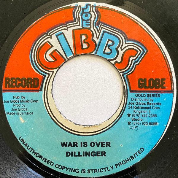 Dillinger - War Is Over | Joe Gibbs Record Globe (none) - main
