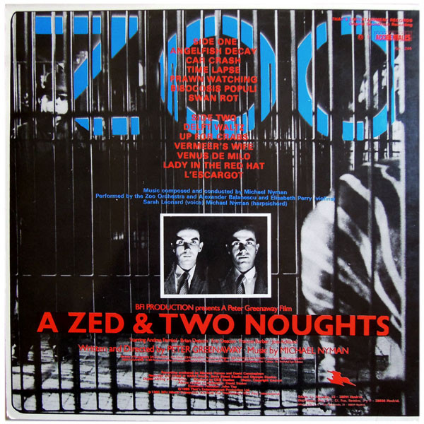 Michael Nyman - Music For Peter Greenaway's Film A Zed & Two Noughts | Grabaciones Accidentales (GA-245) - 2 Michael Nyman - Music For Peter Greenaway's Film A Zed & Two Noughts | Grabaciones Accidentales (GA-245) - 2