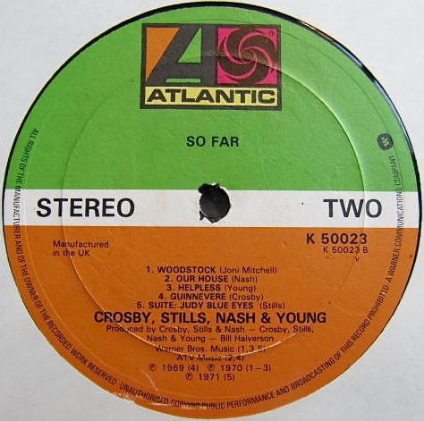 Crosby, Stills, Nash & Young - So Far | Atlantic (K 50023) - 3 Crosby, Stills, Nash & Young - So Far | Atlantic (K 50023) - 3