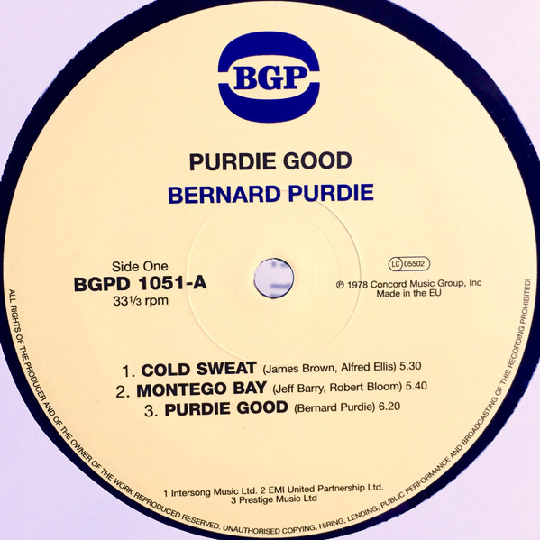 Bernard Purdie - Purdie Good! | BGP Records (BGPD 1051) - 4 Bernard Purdie - Purdie Good! | BGP Records (BGPD 1051) - 4