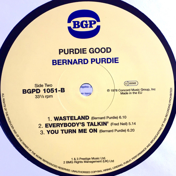 Bernard Purdie - Purdie Good! | BGP Records (BGPD 1051) - 3 Bernard Purdie - Purdie Good! | BGP Records (BGPD 1051) - 3