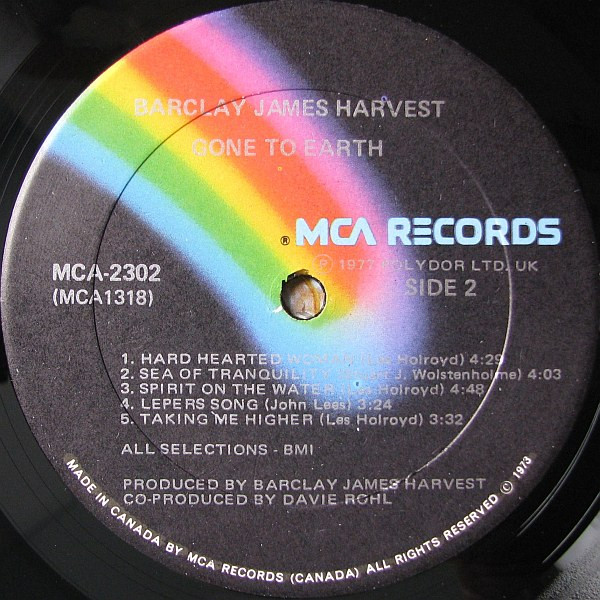 Barclay James Harvest - Gone To Earth | MCA Records (MCA-2302) - main