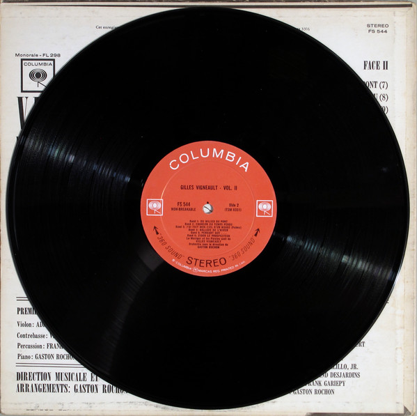 Gilles Vigneault - Vol. II Chante Et Récite [Vinyl] | Columbia (FS 544) - 4