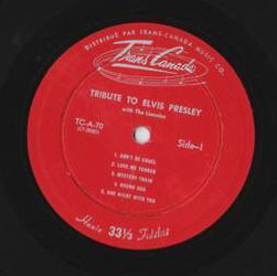 The Lincolns - Tribute To Elvis Presley / Hommage A Elvis Presley [Vinyl] | Trans-Canada (TC-A-70) - 2