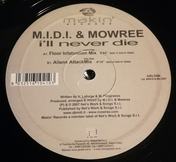 M.I.D.I. & Mowree - I'll Never Die | Makin' Records (MKN 020) - main M.I.D.I. & Mowree - I'll Never Die | Makin' Records (MKN 020) - main