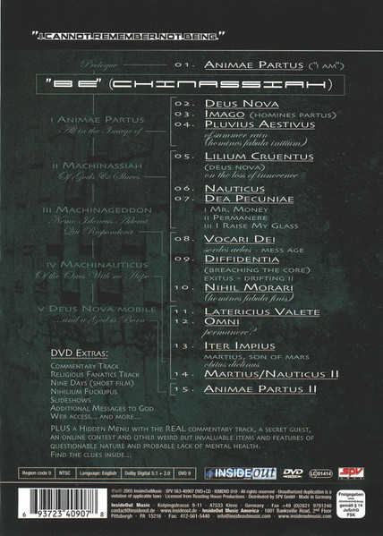 Pain Of Salvation - Be - Original Stage Production | Inside Out Music (IOMDVD 010) - 2