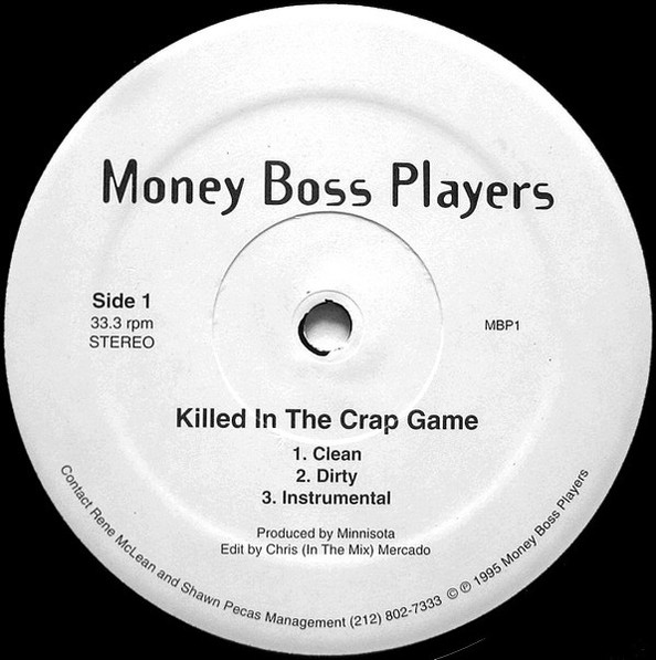 Money Boss Players - Killed In The Crap Game / Players Pinnacle | Not On Label (MBP1) - main Money Boss Players - Killed In The Crap Game / Players Pinnacle | Not On Label (MBP1) - main