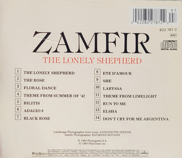 Gheorghe Zamfir - The Lonely Shepherd | Mercury (822 787-2) - 2 Gheorghe Zamfir - The Lonely Shepherd | Mercury (822 787-2) - 2