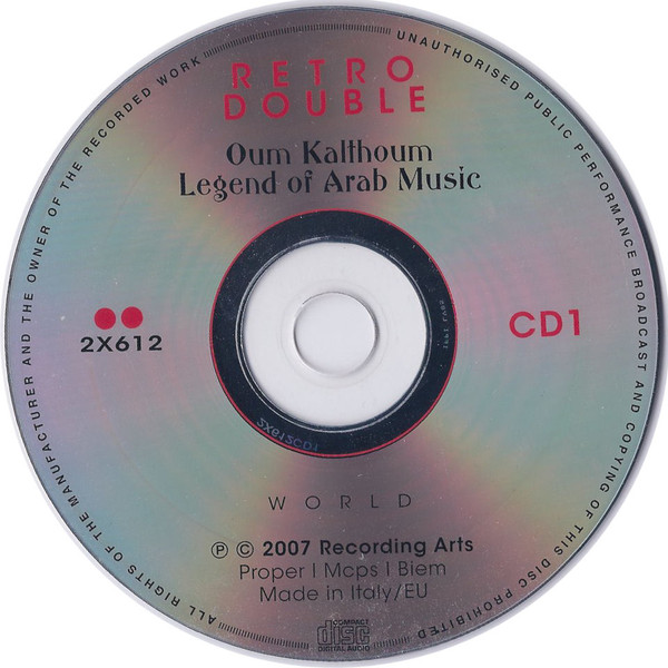 Oum Kalthoum - Legend Of Arab Music | Recording Arts (2X612) - 3