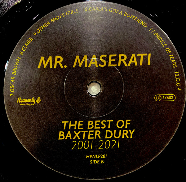 Baxter Dury - Mr. Maserati - Best Of Baxter Dury 2001-2021 | Heavenly (HVNLP201) - 3