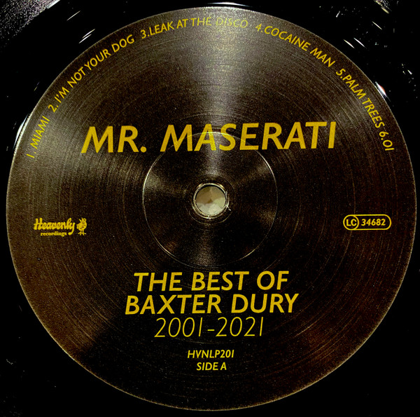 Baxter Dury - Mr. Maserati - Best Of Baxter Dury 2001-2021 | Heavenly (HVNLP201) - 2