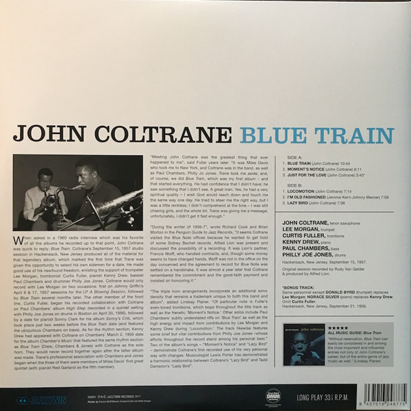 John Coltrane - Blue Train | Jazztwin (50001) - main