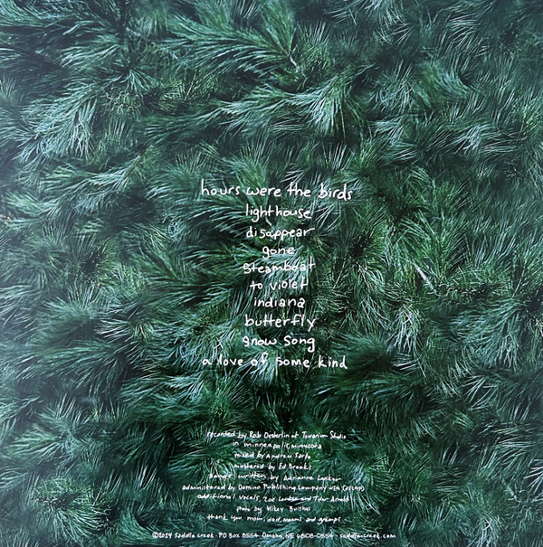 Adrianne Lenker - Hours Were The Birds | Saddle Creek (LBJ-282) - 2 Adrianne Lenker - Hours Were The Birds | Saddle Creek (LBJ-282) - 2