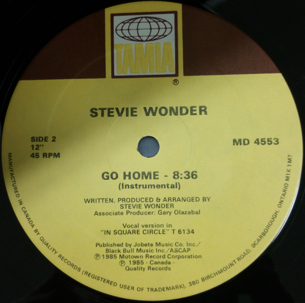 Stevie Wonder - Go Home | Tamla (MD 4553) - 3