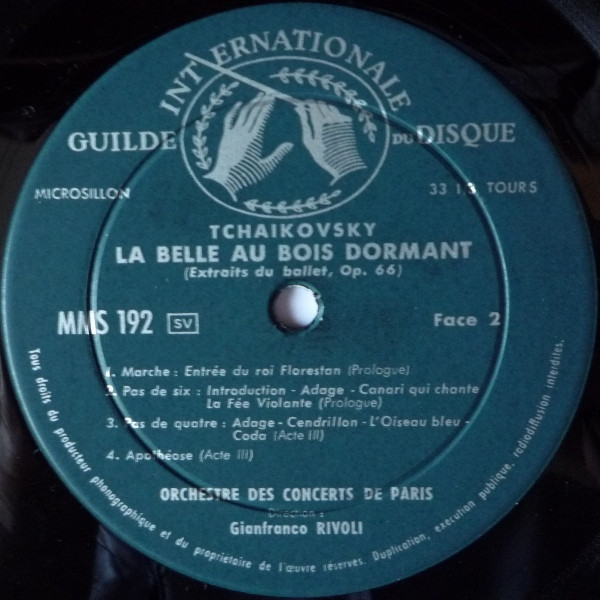 Pyotr Ilyich Tchaikovsky , Walter Goehr , Orchestra Del Teatro Dell'Opera Di Roma , Orchestre Des Concerts De Paris , Gianfranco Rivoli - La Belle Au Bois Dormant | Guilde Internationale Du Disque (MMS 192) - 4 Pyotr Ilyich Tchaikovsky , Walter Goehr , Orchestra Del Teatro Dell'Opera Di Roma , Orchestre Des Concerts De Paris , Gianfranco Rivoli - La Belle Au Bois Dormant | Guilde Internationale Du Disque (MMS 192) - 4