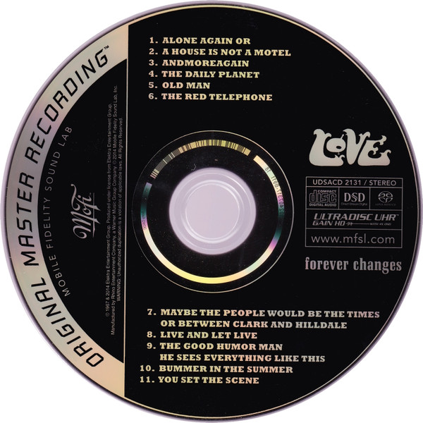 Love - Forever Changes | Mobile Fidelity Sound Lab (UDSACD 2131) - 3