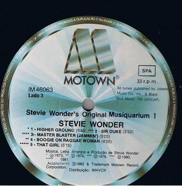 Stevie Wonder - Stevie Wonder's Original Musiquarium 1 | Motown (IM 46063) - 3 Stevie Wonder - Stevie Wonder's Original Musiquarium 1 | Motown (IM 46063) - 3
