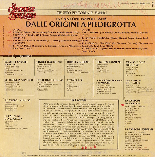 Various - Dalle Origini A Piedigrotta | Gruppo Editoriale Fabbri (396762) - 2 Various - Dalle Origini A Piedigrotta | Gruppo Editoriale Fabbri (396762) - 2