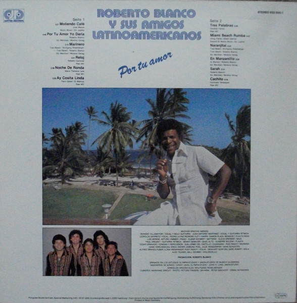 Roberto Blanco Y Sus Amigos Latinoamericanos - Por Tu Amor | Jupiter Records (833 505-1) - 2