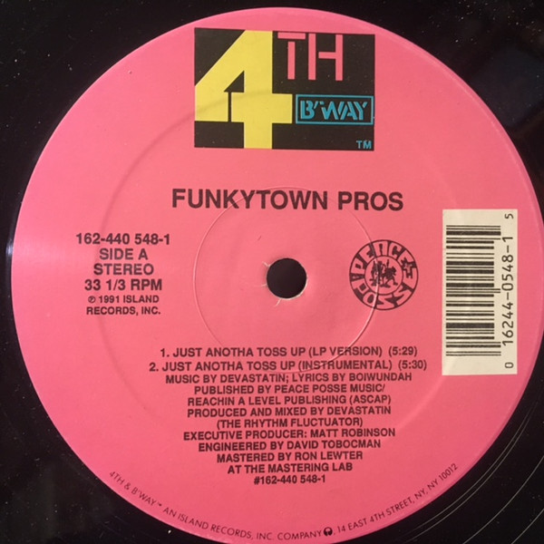Funkytown Pros - Just Anotha Toss Up | 4th & Broadway (162-440 548-1) - main Funkytown Pros - Just Anotha Toss Up | 4th & Broadway (162-440 548-1) - main