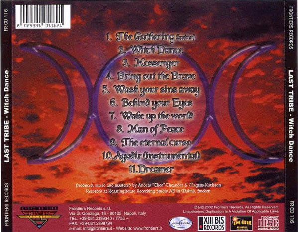 Last Tribe - Witch Dance CD | Frontiers Records (FR CD 116) - 2 Last Tribe - Witch Dance CD | Frontiers Records (FR CD 116) - 2