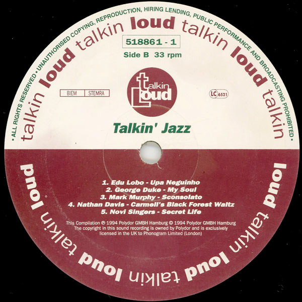 Various - Talkin' Jazz (Themes From The Black Forest) | Talkin' Loud (518861 - 1) - 4 Various - Talkin' Jazz (Themes From The Black Forest) | Talkin' Loud (518861 - 1) - 4