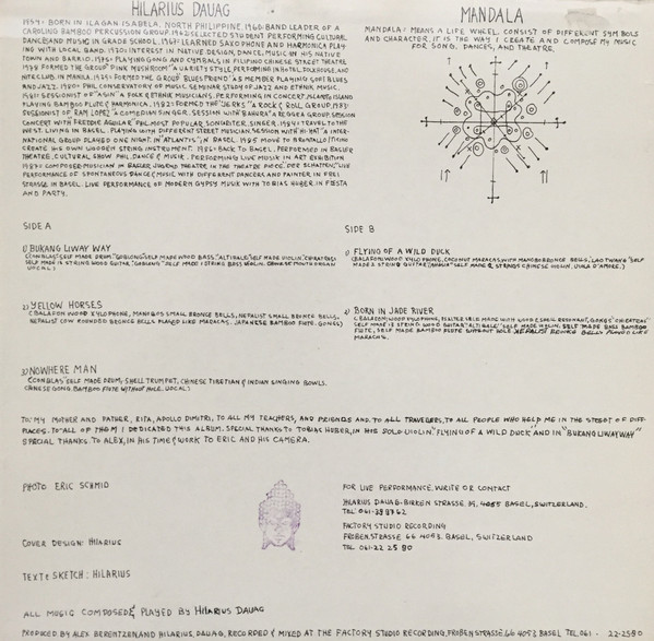 Hilarius Dauag - Mandala | Factory Records (FR 87001) - 2 Hilarius Dauag - Mandala | Factory Records (FR 87001) - 2