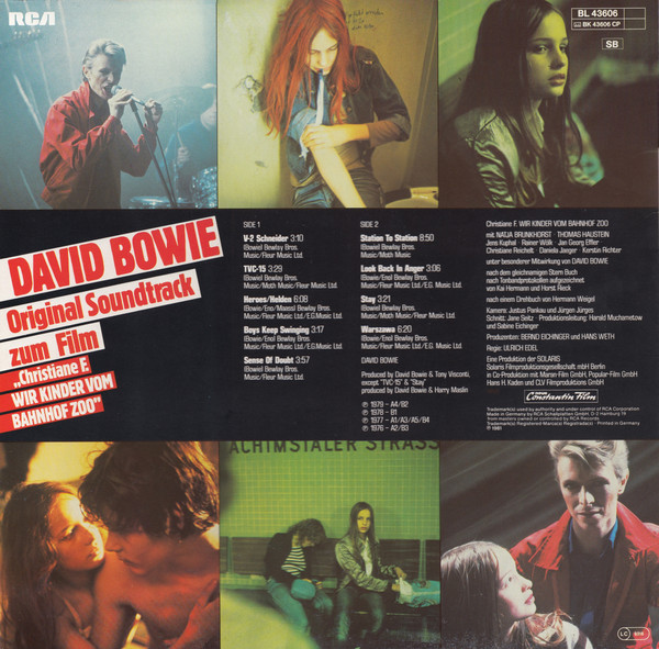 David Bowie - Original Soundtrack Zum Film "Christiane F. Wir Kinder Vom Bahnhof Zoo" | RCA (BL 43606) - 2 David Bowie - Original Soundtrack Zum Film "Christiane F. Wir Kinder Vom Bahnhof Zoo" | RCA (BL 43606) - 2