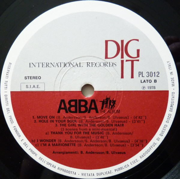 ABBA - The Album | Dig-It International Records (PL 3012) - 4 ABBA - The Album | Dig-It International Records (PL 3012) - 4