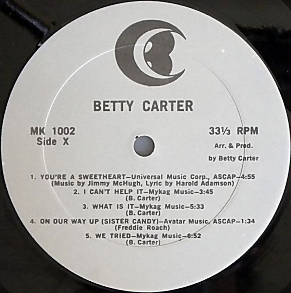 Betty Carter - Betty Carter | Bet-Car Productions (MK1002) - 3 Betty Carter - Betty Carter | Bet-Car Productions (MK1002) - 3